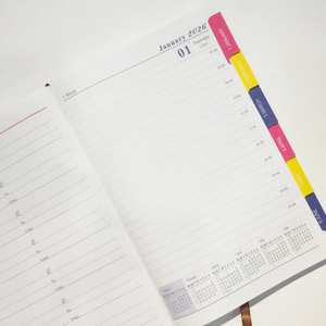 สมุดแพลนเนอร์สมุดวางแผน2026 2026 - December 2026ผ้าลินินปกแข็ง2026ตารางเวลารายสัปดาห์และรายเดือน - Product Image 6