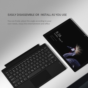 超薄可充电7色RGB背光无线BT 5.0平板电脑键盘适用于WINDOWS SURFACE Pro - Product Image 5