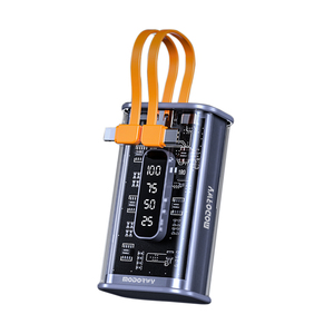 10000mAh Transparent Portable Power Station LED Display High Capacity Quick Charge Support Micro USB <strong>Input</strong> Interface 10W <strong>Output</strong> - Product Image 3