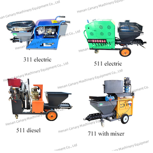 511 tự động vữa thạch cao xi măng tường thạch cao Máy 38mm vữa phun máy với máy bơm và động cơ thành phần cốt lõi - Product Image 3