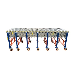 Carbon Steel Frame Electric Flexible Roller Conveyor with Adjustable Height for Warehouse <strong>Unloading</strong> <strong>Loading</strong> Line - Product Image 1
