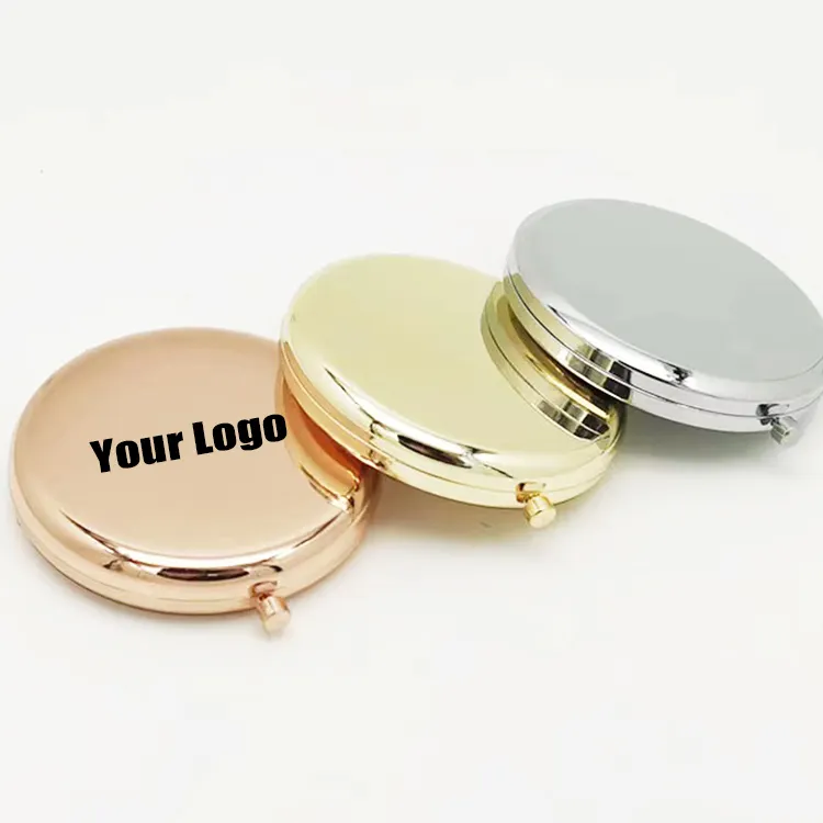 Double Side Mirror Personalised Fashionable Mirror Round Fold Portable Makeup round compact mirror