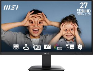 MSI Pro MP273U, IPS 3840x2160 (UHD) จอภาพคอมพิวเตอร์, 4K, 60Hz, Adaptive-SYNCH, DisplayPort, 4ms (GTG), สีดำ - Product Image 2