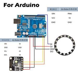 DIYmallTCS3472カラーセンサー認識モジュールRGBIICカラーライトセンサー開発ボード (Ar-duinoSTM32用IRフィルター付き) - Product Image 4