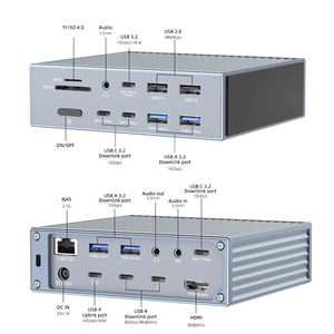 Tipo C al Computer portatile 20 porte Hub Thunderbolt 4/5 Dock di estensione 80Gbps multirunction Laptop Docking Station per Computer Mac - Product Image 2