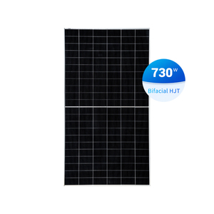 N 형 HJT 태양 전지 패널 700W 710W 715W 720W 725W 730W Panneau Solaire 고효율 태양광 발전 이안면 <span class=keywords><strong>PV</strong></span> 태양 전지 패널 - Product Image 1