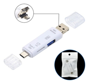<strong>Type</strong> <strong>C</strong> MicroUSB USB 3 in 1 OTG Card Reader Adapter High-speed Universal OTG TF USB for Computer Extension <strong>Headers</strong> - Product Image 3