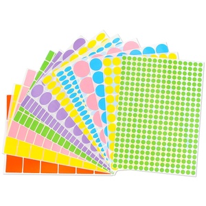 Large <strong>Red</strong> Number <strong>Coding</strong> Self-Adhesive Vinyl Label Paper Glossy <strong>Colorful</strong> Polka Dot Handwritten Small Dots Packaging Sticker - Product Image 1
