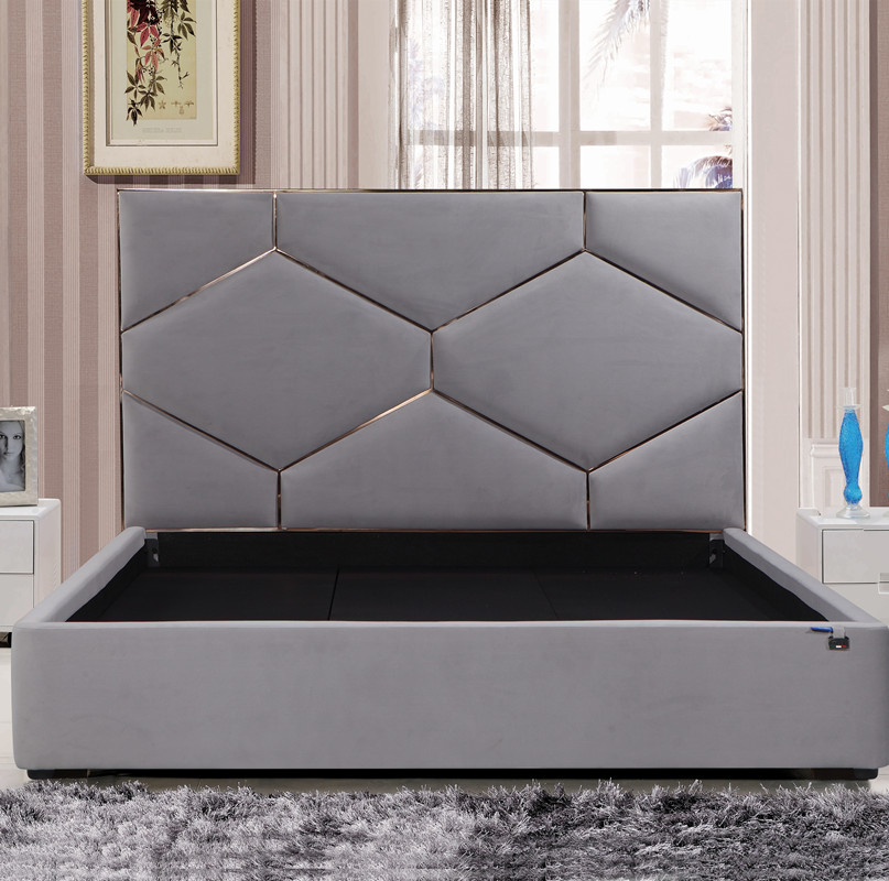Modern design fabric DOUBLE /QUEEN/KING SOFT BED