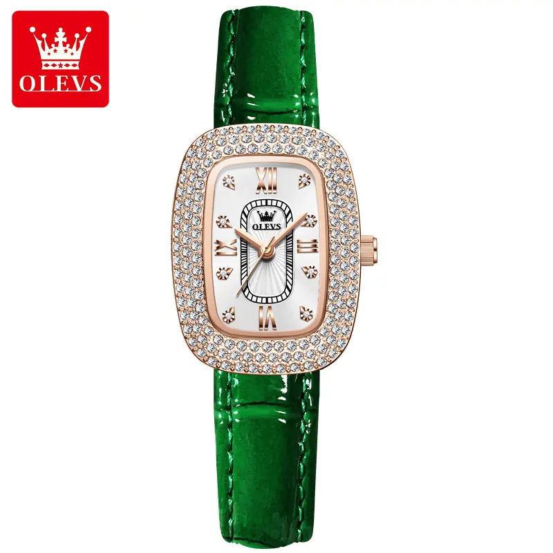 OLEVS-9940 toptan Minimalist tarzı kadin Quartz saat kadınlar için özelleştirilmiş gökyüzü yıldız güvercin yumurta moda izle