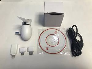3合1手机风扇定制可编程写入便携式usb电动led迷你风扇，带标语信息 - Product Image 4
