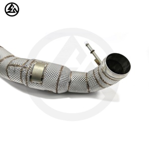 Csz Hoge Prestaties Uitlaat Voor Mercedes Benz A45 <span class=keywords><strong>Cla45</strong></span> 2014-2018 Gla45 W176 Downpipe Met Hitteschild Uitlaatsysteem - Product Image 6