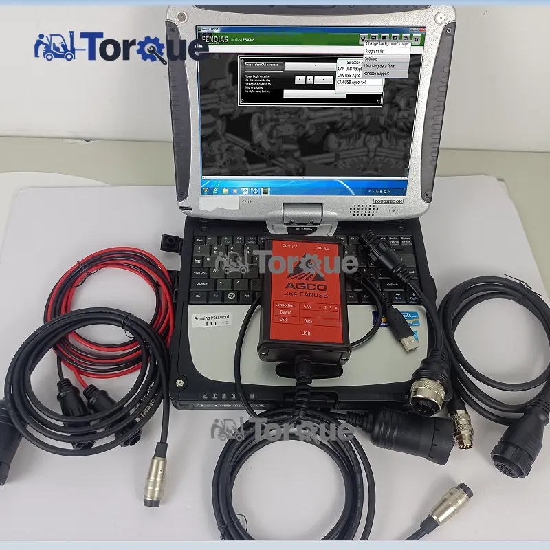 CF19 laptop Truck Diagnosis For AGCO CANUSB DIAGNOSTIC Tool for agricultural machinery AGCO