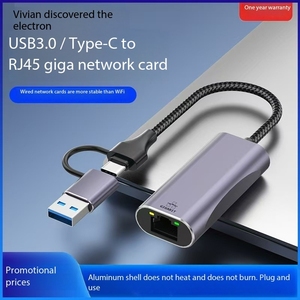 Convertitore di rete Gigabit adattatore 3.0 tipo C RJ45 adattatore WiFi per Computer portatile interno Wireless cavo adattatore senza Driver - Product Image 3