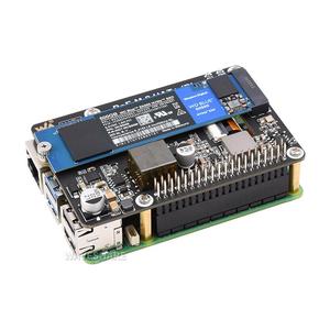 Supports NVMe Protocol M.2 Solid State Drive, PCIe to M.2 Adapter with PoE <strong>Function</strong> HAT+ (B), Compatible with <strong>Raspberry</strong> <strong>Pi</strong> 5