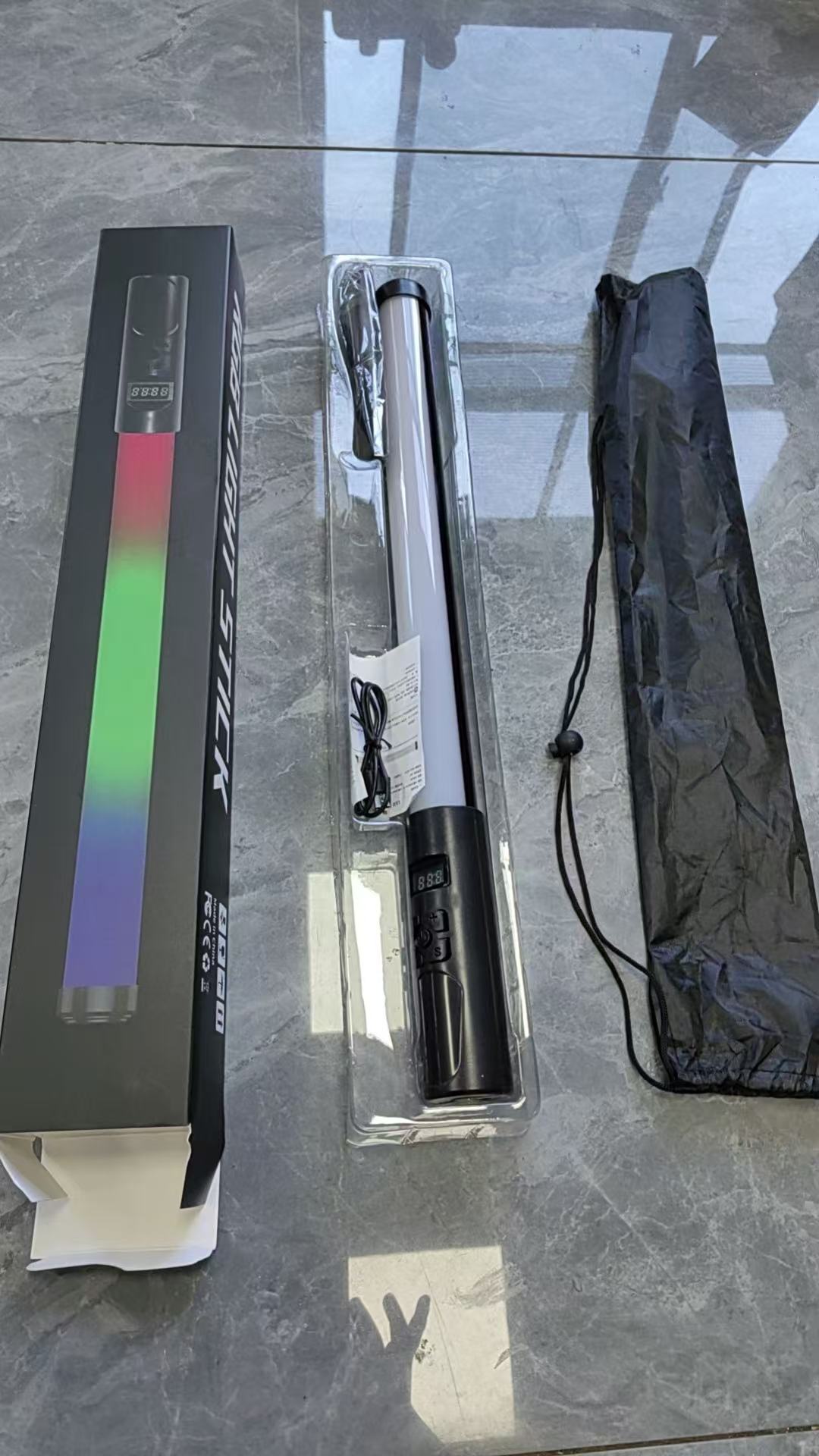 Bâton lumineux de remplissage Rgb noir
