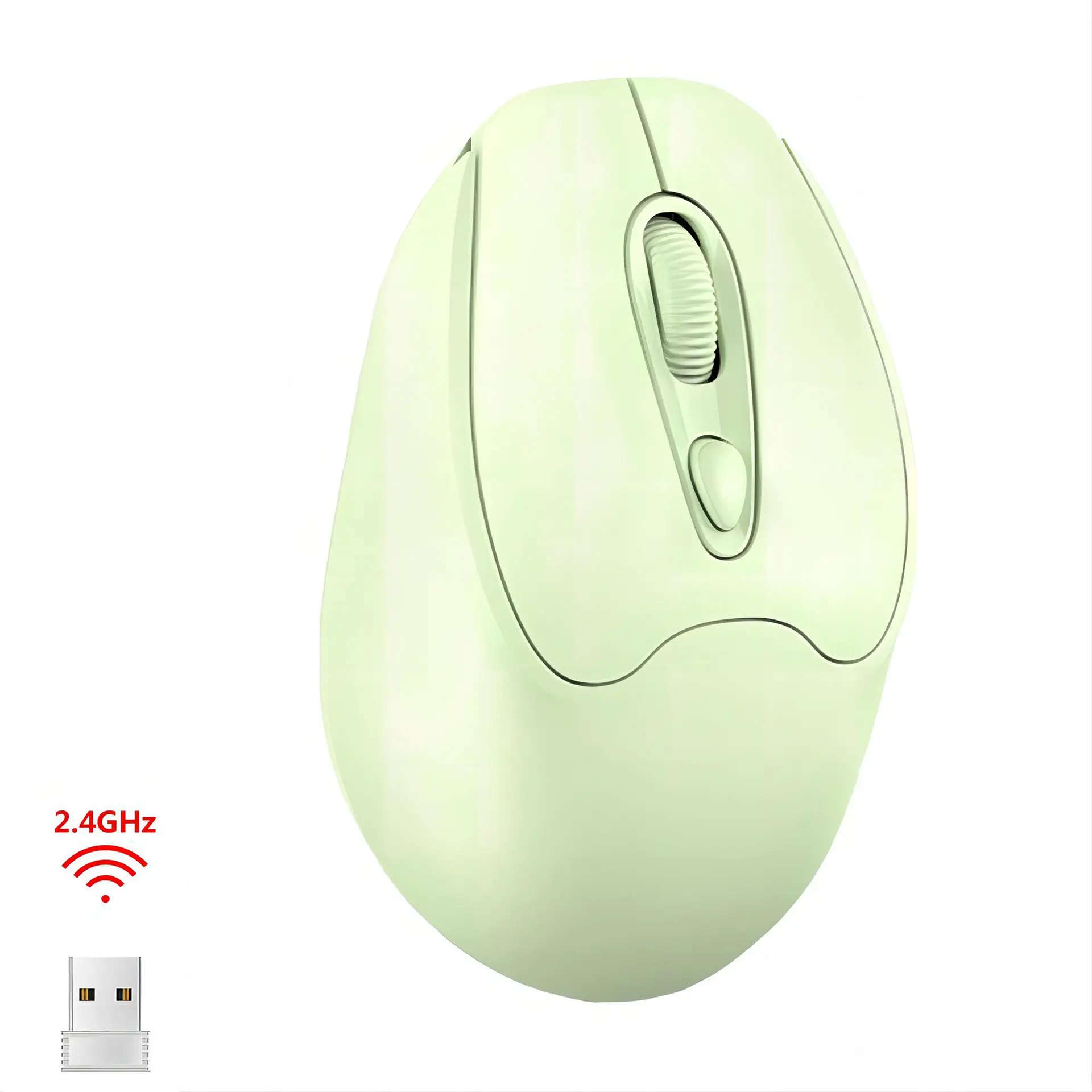 Nieuwe Aankomst Mini Schattige Ergonomische 2.4G Draadloze Muis Usb Computermuis Mute Draadloze Gaming Muis