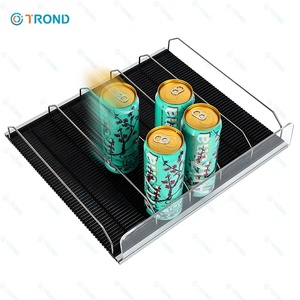 Kỹ thuật số nhiệt độ lạnh thiết bị trọng lực thức ăn kệ con lăn glides Divider siêu thị uống hiển thị làm mát mát - Product Image 5