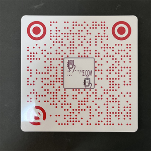 Digital Smart QR Code carta da Menu Nfc piatta quadrata di grandi dimensioni da 160MM per finestre o tavoli