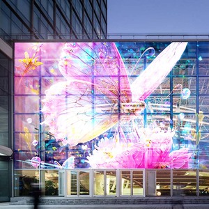 Alta risoluzione 90% trasmissione della luce LED pannelli di visualizzazione trasparenti schermi a LED per applicazioni in vetro per interni - Product Image 2
