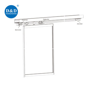 Operador de puerta corredera automática D & D HARDWARE Operador de puerta enrollable de puerta externa de estilo moderno - Product Image 3