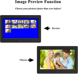 Montaje en pared foto Video loop función simple HD IPS 16GB Memoria 7 8 10 pulgadas Marco de imagen digital inteligente con control remoto - Product Image 2