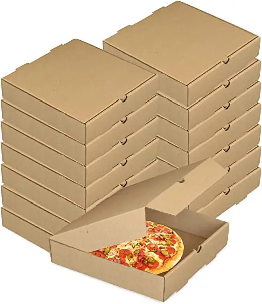 Design Folded Pizza Packed Paper Box Container zum Verkauf in verschiedenen Größen 7 Zoll 12 Zoll