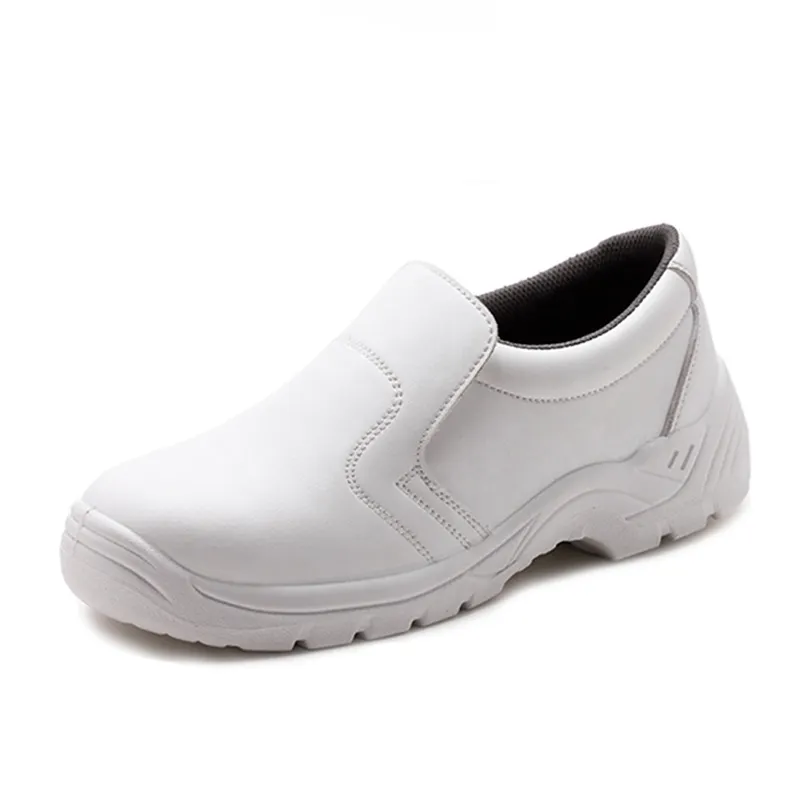 White Micro Fiber Esd Cleanroom Slip On Work Shoes Chemical Resistant Food Industry Anti Static Medical Hospital Safety Shoes
