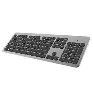 104 teclas ultrafino RF Bluetooth modo Dual teclado recargable Delgado silencioso bastante Oficina teclado inalámbrico para Mac Laptop - Product Image 1