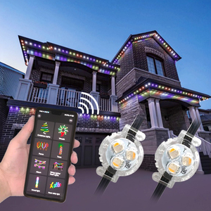 12V IP68 nhôm ngoài trời LED Pixel điểm đèn RGBW kỳ nghỉ giáng sinh đá quý theo dõi & cảnh quan Vĩnh viễn eave chiếu sáng - Product Image 2