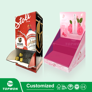Custom Retail Counter Stand Box <strong>Table</strong> <strong>Display</strong> Rack <strong>With</strong> Pegs <strong>Hooks</strong> Cardboard Carton Counter <strong>Top</strong> <strong>Display</strong> - Product Image 6