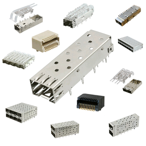 Con tubo di luce attraverso il foro presa ad angolo retto con Rack 2x5 connettore SFP + gabbia