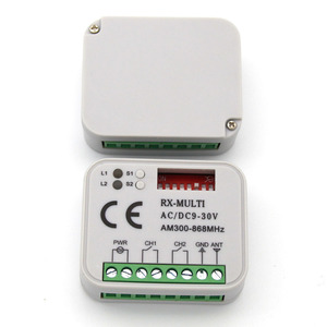 RX 2-Channels uzaktan kumanda çoklu alıcı öğrenme kodu 4-Button RF ev otomasyon araba kapıları için LED tipi 24V gerilim - Product Image 3