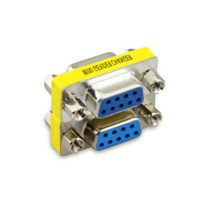 Zechao Rs232ชุด D-Sub VGA 9-pin ตัวเมีย-ตัวเมียชุบนิกเกิลลวดบัดกรี9P ตัวเชื่อมต่อการแปลงเพศ
