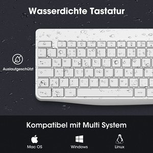 KOORUI Teclado inalámbrico de 104 teclas 2,4G Teclado silencioso de tamaño completo para Windows 3DPI Mouse - Product Image 6