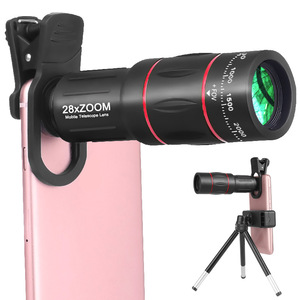 Telefoto cep telefonu lensli manzara ve hayvanları yakalamak için 28x monoküler teleskop zoom objektifi - Product Image 1