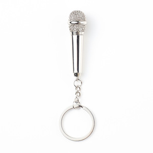 High Quality 2024 <strong>New</strong> Metal <strong>Keychain</strong> Creative Music Gifts Key Chain Key Ring Microphone <strong>Keychain</strong> Fashion Key Chain Creative - Product Image 5