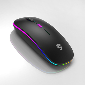 Mouse personalizzato produttore 2.4G mouse da ufficio bluetooth 5.0 RGB retroilluminazione mouse da gioco ricaricabile mini per Computer portatile - Product Image 1