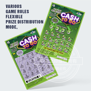 Tùy chỉnh được thiết kế thẻ cào Chất lượng cao vé Xổ Số với miễn phí tác phẩm nghệ thuật hỗ trợ - Product Image 1