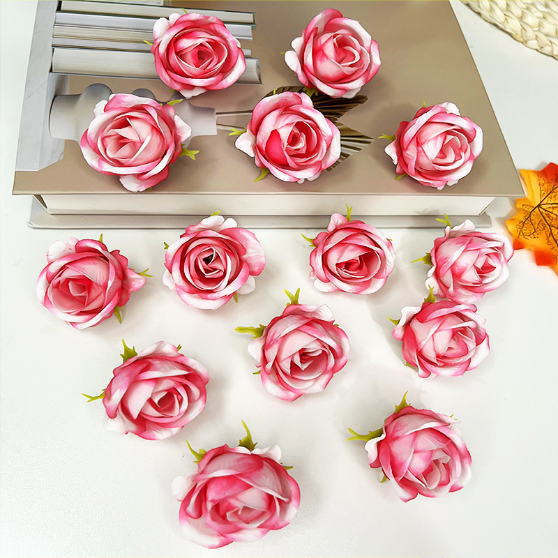 Bordure rose rouge et blanche