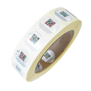 Unique 3D Anti-Counterfeiting QR Code Label Holographic Tamper-proof Security Barcode Vinyl Material Laser <strong>Decal</strong> for Toothpaste - Product Image 4