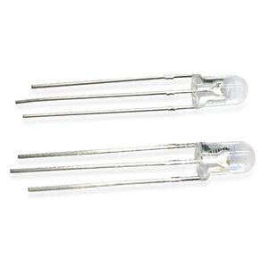 สามขา LED ไดโอด LED สีแดงและสีเขียวใสสองสีมีเส้นผ่าศูนย์กลาง5mm 3mm สองสีคู่สี3ขา LED - Product Image 2