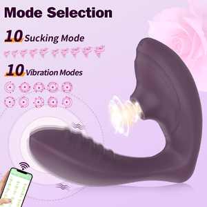 DELITE <strong>VIBES</strong> Dual Vibrate App-Controlled G-Spot Vibrator &amp; Clitoris Stimulator Mini Smartphone Compatible Long for Adults - Product Image 3