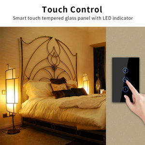 Bingoelec Control remoto Domótica Wifi 220V Relé Interruptor de atenuación táctil de pared Tuya - Product Image 3