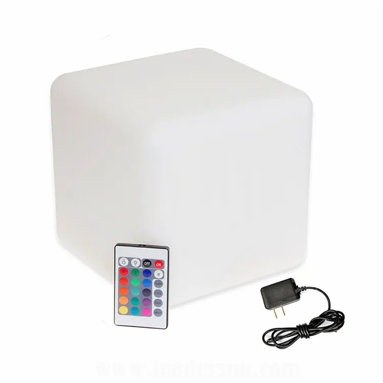 PE luce impermeabile cubo led mobili 16 colori personalizzati dimensioni sedia a led cubo