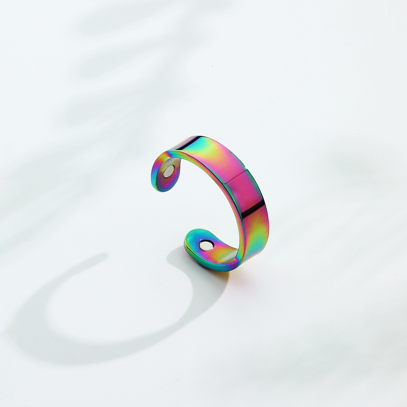Anneau magnétique unique coloré