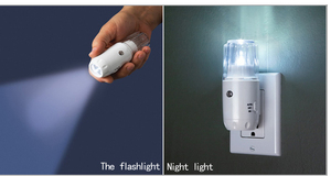 3 in1多機能LEDセンサーライト停電緊急懐中電灯プラグインナイトライト - Product Image 3
