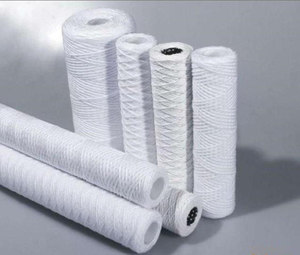 1 Micron 10&quot; X 4.5&quot; <strong>String</strong> <strong>Wound</strong> <strong>Sediment</strong> <strong>Filter</strong> for Well Water | Universal Whole House Water <strong>Filter</strong> Replacement Cartridge - Product Image 1