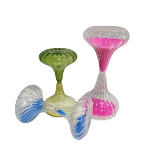 Hot Bán Kính Đầy Màu Sắc Cát Hẹn Giờ Quả Tạ Hình Dạng Sọc Đồng Cát 5 15 30 Phút Máy Tính Để Bàn Trang Trí - Product Image 1