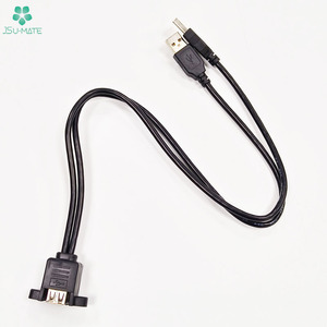 工厂双USB 2.0 a型母面板安装，带螺钉至双USB A公分离器数据扩展电源线 - Product Image 5
